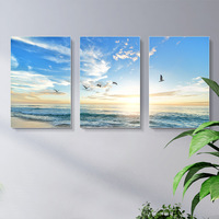 Lumière murale de luxe style nordique, fond de canapé, chambre à coucher, paysage, luxueux, peinture en cristal, art murale