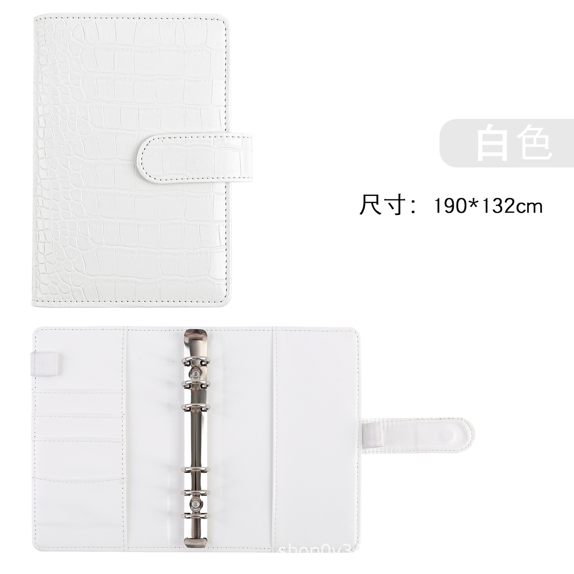 Motif crocodile - Blanc chaud (coque unique)
