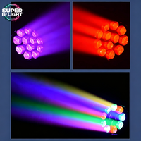 Équipement DJ CTO, réglage de la couleur RGBW 4-en-1, 12x40W LED Zoom Wash Moving Head Light, contrôle DMX512 pour discothèque, bar, fête