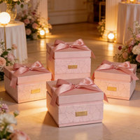 SEEWIN Neues Design Luxuriöse Samt-Geschenkbox mit Goldfolie, Hochzeits-Gastgeschenkbox für Süßigkeiten und Schokolade, Großhandel