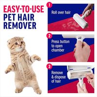 Rouleaux anti-poils réutilisables en plastique, écologiques, faciles à utiliser, efficaces pour l'élimination des poils de chat et de chien, pour le toilettage des animaux et le nettoyage des meubles.