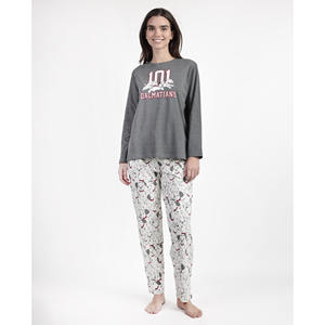 Disney Dalmatians VARSITY Manga Larga pijama สำหรับ mujer เอวยางยืดระบายอากาศได้สแปนเด็กซ์สัตว์พิมพ์ลายไดโนเสาร์สำหรับฤดูหนาว - Product Image 1