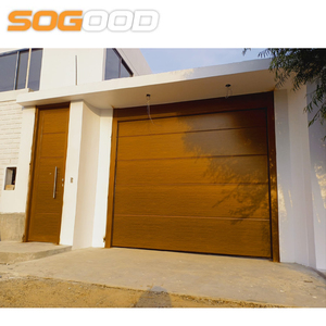 Nouveau design <span class=keywords><strong>Porte</strong></span> <span class=keywords><strong>de</strong></span> <span class=keywords><strong>garage</strong></span> <span class=keywords><strong>de</strong></span> luxe 40mm d'épaisseur <span class=keywords><strong>Porte</strong></span> <span class=keywords><strong>automatique</strong></span> en acier Style moderne Surface finie - Product Image 2