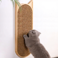 Griffoir pour chat détachable en bois et sisal, mobilier et accessoires pour animaux de compagnie