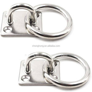 Plaque à œil carré en acier inoxydable 8mm 304 Quincaillerie marine Plaque <span class=keywords><strong>d</strong></span>'<span class=keywords><strong>amarrage</strong></span> pour pont Plaque à œil rectangulaire 5/16 "avec <span class=keywords><strong>anneau</strong></span> pour bateau - Product Image 3