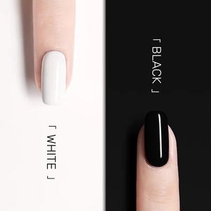 MyBeautyNails Bộ Sản Phẩm Làm Móng Chuyên Nghiệp Bán Sỉ Nhãn Hiệu Riêng OEM Nhãn Hiệu Riêng Bộ Đôi Sơn Gel UV Gel Siêu Đen Và Trắng - Product Image 1
