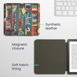 Étui en PU antichoc imprimé avec votre propre design personnalisé, couleur <span class=keywords><strong>Libra</strong></span>, protection pour tablette <span class=keywords><strong>Kobo</strong></span> <span class=keywords><strong>Libra</strong></span> <span class=keywords><strong>2</strong></span> de 7 pouces - Product Image 5
