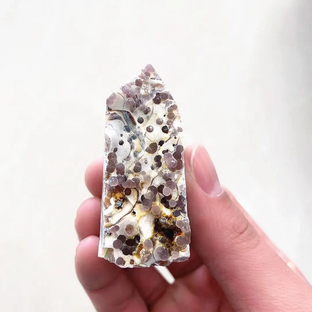 Natural cristales curativos Punto de piedra mineral espécimen artesanía folclórica de uva de grupo