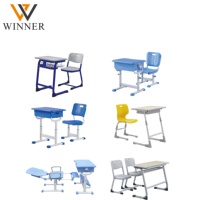 Vente directe usine : Table d'étude individuelle Winner Furniture pour étudiant, avec tiroirs partagés, emplacements pour crayons, hauteur fixe, garantie 5 ans