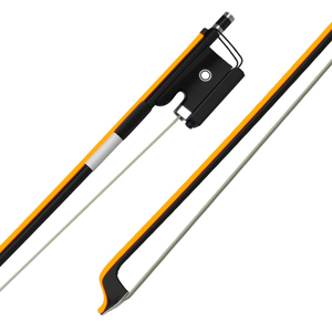 NAOMI Archet de <span class=keywords><strong>violon</strong></span> lumineux à LED ROUGE 4/4-1/8 en fibre de carbone de qualité professionnelle avec grenouille en ébène pour la performance nocturne - Product Image 1
