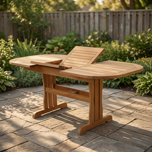 Solid Wood Rectangle <b>Extendable</b> Durable Eco-Friendly Waterproof Dining <b>Table</b> Modern Design - Product Image 3