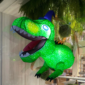Halloween Inflatable khủng long sắp ra khỏi cửa sổ sống động T-REX thổi lên Inflatable cho trong nhà ngoài trời trang trí - Product Image 3
