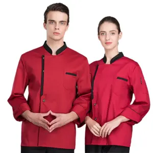 Plus Size Chef trabalho uniformes manga comprida Hotel restaurante cozinha jaqueta casacos