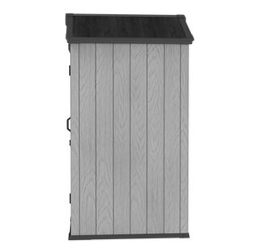 Abri de rangement compact pour balcon avec lucarne, abri à outils en plastique imperméable pour jardin, <span class=keywords><strong>cabane</strong></span> écologique pour cour arrière - Product Image 4