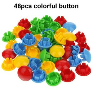 Tout-petits début éducatif coloré bouton Art Pegboard jouet champignon ongle couleur correspondant mosaïque Pegboard Puzzle <span class=keywords><strong>jeu</strong></span> avec plateau - Product Image 5