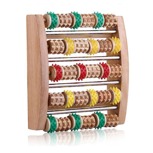 Meilleur vendeur, rouleau en bois pour le soulagement du <span class=keywords><strong>stress</strong></span>, spa, soins de santé, thérapie <span class=keywords><strong>anti</strong></span>-cellulite, relaxation des pieds, massage artisanal en bambou - Product Image 1