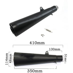 Tubo de <span class=keywords><strong>Escape</strong></span> Universal para Motocicleta CHMotor de 51 mm, Silenciador de Acero Inoxidable para Moto Scooter, para Ninja400, NK250, Z650, R6, X-ADV750, <span class=keywords><strong>Z900</strong></span> - Product Image 4