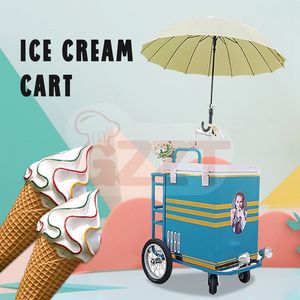 Carrito de helado <span class=keywords><strong>para</strong></span> remolque, <span class=keywords><strong>camión</strong></span> de comida móvil, comercial, Mini tienda, coche, helado italiano, congelador, gran oferta - Product Image 4