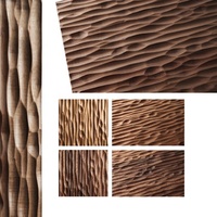 Facettes de pliage en bois décoratif, mur d'intérieur en bois, pour écorce et bâton Design de tableau latéral de meubles