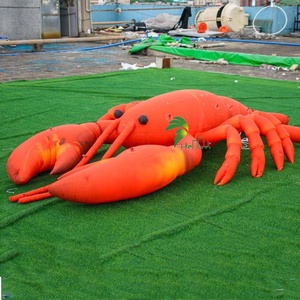 Décoration de toit, modèle de <span class=keywords><strong>homard</strong></span> gonflable personnalisé, énorme écrevisse gonflable avec éclairage - Product Image 1