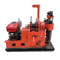 GK200 Perceuse rotative sur chenilles électrique portable Moteur diesel 220V Profondeur de forage de 200m pour moteur de pompe de forage de sol géologique