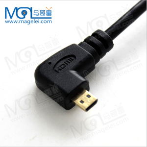 Adaptateur de câble <span class=keywords><strong>Micro</strong></span> <span class=keywords><strong>HDMI</strong></span> <span class=keywords><strong>vers</strong></span> <span class=keywords><strong>HDMI</strong></span> mâle <span class=keywords><strong>vers</strong></span> femelle à angle droit/gauche plaqué or au prix d'usine, prise en charge 1080P - Product Image 4