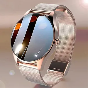 2023 Amazon топ рейтинга Pajero v31 v32 v33 сенсорный экран интеллектуальные фитнес розовое золото женские часы x8 супер умные часы
