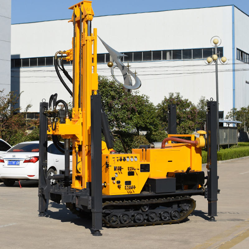 Deisel Engine Boring Rig Crawler Mounted diesel Engine Driven Borehole Pneumatic Water Drilling ...
