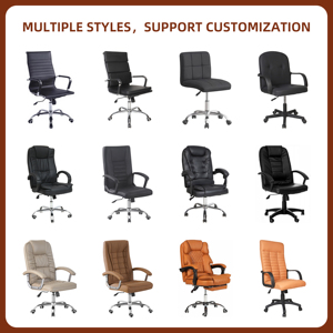 Chaise de bureau ergonomique en cuir à <span class=keywords><strong>prix</strong></span> d'usine, chaise de direction moderne pivotante avec repose-pieds, chaise de massage - Product Image 5