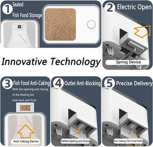 100ML自動魚フィーダーAPPコントロールWiFiインテリジェントタイミング水族館金魚タンクアクセサリー - Product Image 3