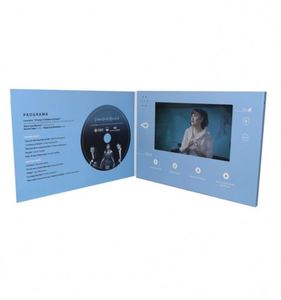 2.4/4.3/7 Inch Custom Digital <strong>LCD</strong> <strong>Display</strong> Greeting Card with Offset Printing for Video Presentation and Brochure - Product Image 1
