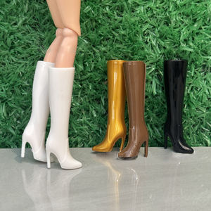 Chaussures en plastique à talons hauts pour poupée de 30 cm (11-12 pouces), style mini-jouet pour filles, tendance 1/6 - Product Image 3