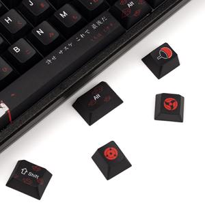 Uchiha Itachi Keycaps Profil cerise japonais Sublimation de colorant PBT 140 touches pour clavier de jeu mécanique 61/68/75/87/98/108 - Product Image 4