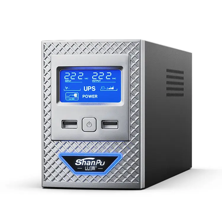 Fonte de alimentação UPS doméstica de backup 1KVA/600W ininterrupta de alta qualidade por atacado