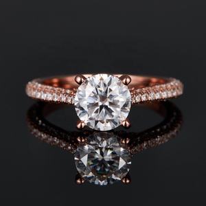 18kゴールドファッションリングS925シルバープロミスMoissaniteリングウェディングバンド女性用ハロウィーンジュエリー - Product Image 2