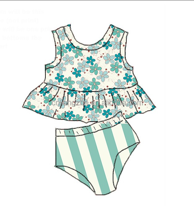 Пляж Oem/odm Unicom детские купальники бикини для девочек купальник из 2 частей рубашки шорты