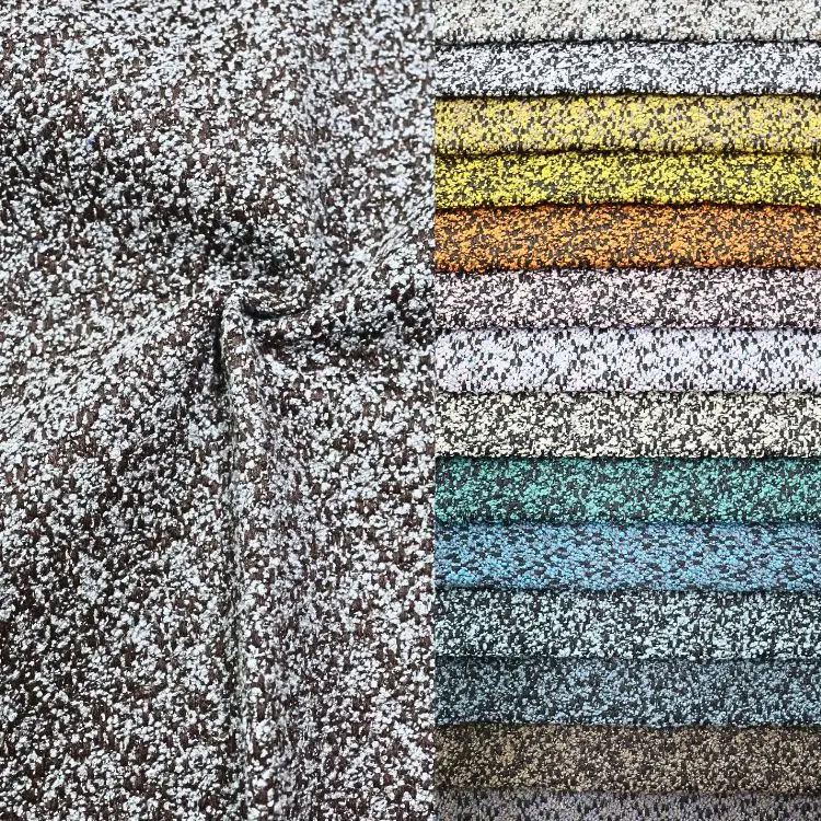 Vente en gros textile de maison boucle tissu de velours pour canapé rembourrage fil teint tissé