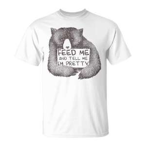 Camiseta Alimenta-me y dile que soy bonita, oso pardo - Product Image 1
