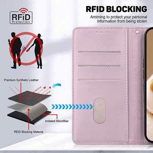 Funda Tipo Cartera de Cuero PU Personalizada con Ranuras para Tarjetas para Teléfono Móvil HMD Pulse Plus Pro - Product Image 4