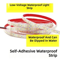 Bande lumineuse LED étanche pour extérieur 24V COB IP68, flexible, recouverte de silicone, dimmable, 3000K/4000K, IRC 80, durée de vie 5000 heures