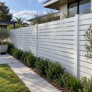 Paneles de Cerca de Privacidad de Aluminio con Lamas Horizontales, Tamaño Personalizado OEM, Recubrimiento en Polvo, Suministro Directo de Fábrica para Jardín, Villa, Balcón - Product Image 4