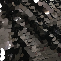 Tissu en maille de tulle brillant à sequins de 1,8 cm pour robe sirène, nouvelle mode, vente en gros
