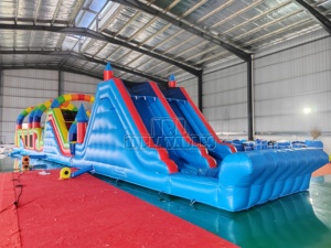 Pista de Obstáculos Inflable Arcoíris Directo de Fábrica, Pista de Obstáculos Inflable Comercial con Certificación CE para Alquiler en Fiestas y Eventos Empresariales - Product Image 4