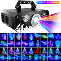 Luces Láser RGB 3D con Animación, Novedad 2026, Luces de Discoteca con Control Remoto y Aplicación para DJ, Fiestas, KTV, Bares, Iluminación de Escenarios