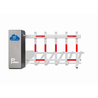 Barrière de stationnement haute vitesse à moteur CC sans balais avec écran LED et reconnaissance de plaques d'immatriculation autonome pour parking public