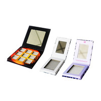 Boîtes en papier de palette de fard à paupières vide de dessin animé de logo personnalisé boîtes d'emballage cadeau en carton de fard à paupières