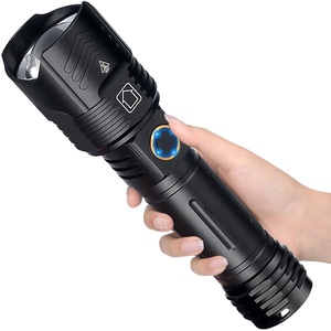 Mạnh mẽ 2000 lumen dẫn Đèn pin zoom tập trung 200m phạm vi không thấm nước hợp kim nhôm Loại C có thể sạc lại di động Torch đèn - Product Image 3