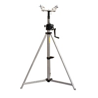 Torre de Iluminación Portátil Techteam de 3.8m y 100kg, de Aleación de Aluminio y Acero, Equipo Profesional para Iluminación de Escenarios, Altavoces Line Array