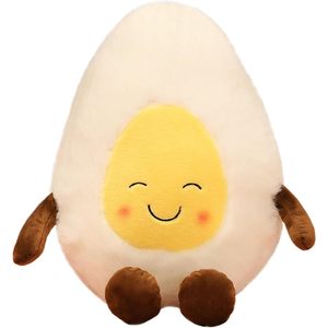 XCGNTU Super Doux Souriant Oeufs Pochés En Peluche Jouet Oreiller Mignon Alimentaire Thème Poupée En Peluche pour Coussin Utiliser Cure Série - Product Image 2