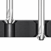 Fraise à chanfreiner à 90 degrés en carbure, fraise à débavurer et à chanfreiner, outil de chanfreinage CNC pour métaux, 4 flûtes